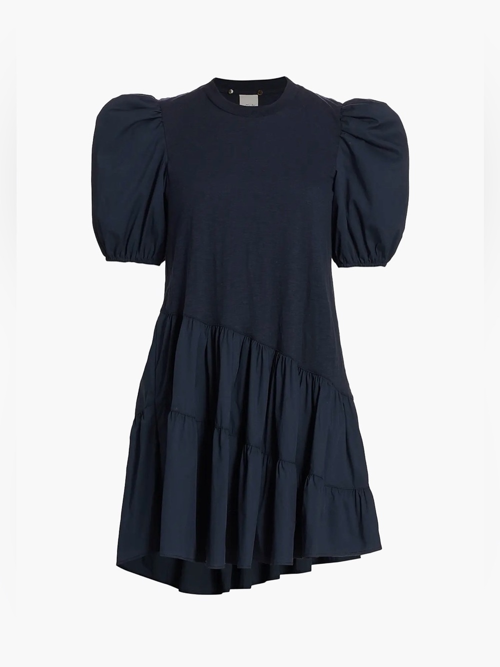 CINQ A SEPT Caitlin Tiered Puff-Sleeve Dress